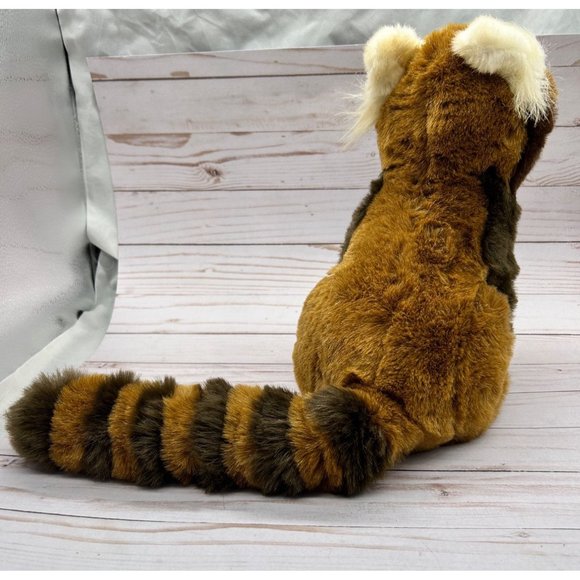 Fiesta 12" Red Panda Striped Tail Realistic Plush Stuffed Animal - Picture 6 of 15